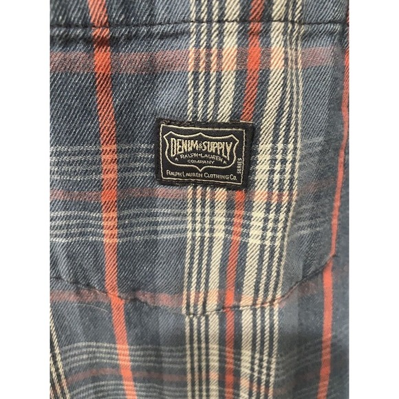 Vintage Denim and Supply By Ralph Lauren Long Sleeves Button Down Size Large #1 - Picture 2 of 2